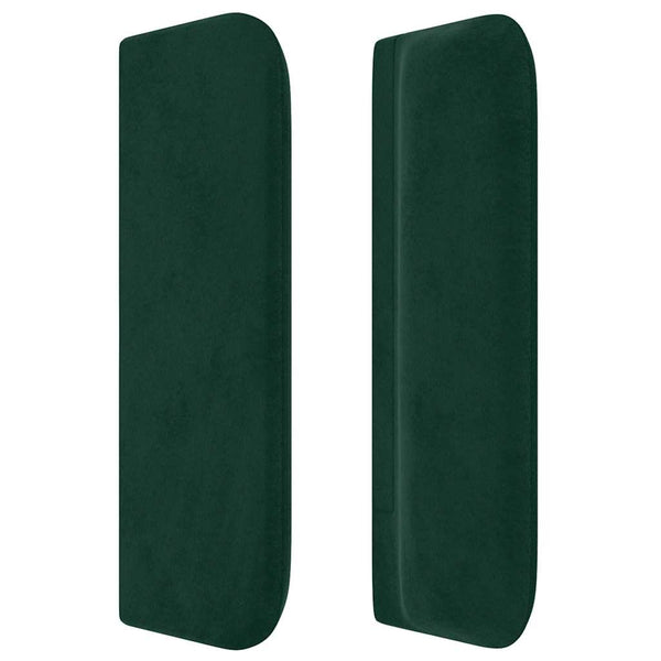 vidaXL Wingback Headboard Dark Green 93x16x78/88 cm Velvet