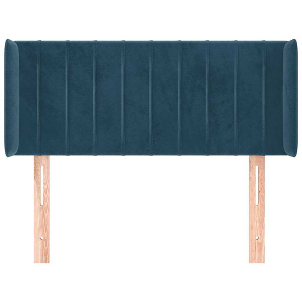 vidaXL Wingback Headboard Dark Blue 93x16x78/88 cm Velvet