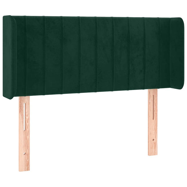 vidaXL Wingback Headboard Dark Green 103x16x78/88 cm Velvet