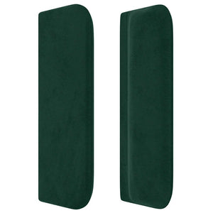 vidaXL Wingback Headboard Dark Green 103x16x78/88 cm Velvet