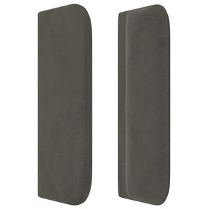 vidaXL Wingback Headboard Dark Grey 147x16x78/88 cm Velvet