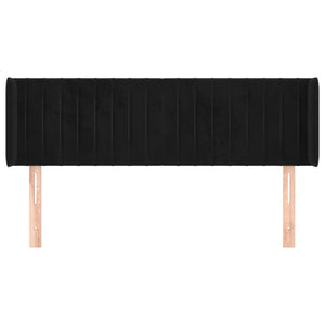vidaXL Wingback Headboard Black 147x16x78/88 cm Velvet