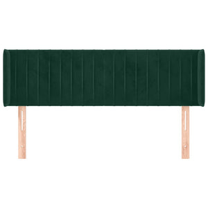 vidaXL Wingback Headboard Dark Green 147x16x78/88 cm Velvet