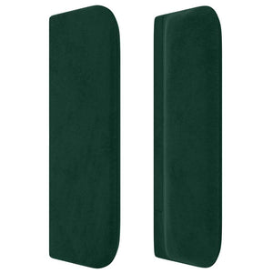 vidaXL Wingback Headboard Dark Green 147x16x78/88 cm Velvet