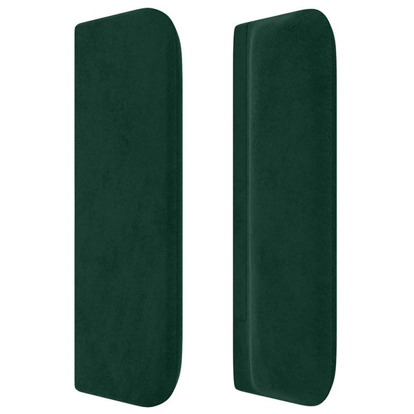 vidaXL Wingback Headboard Dark Green 147x16x78/88 cm Velvet