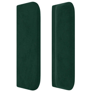 vidaXL Wingback Headboard Dark Green 163x16x78/88 cm Velvet
