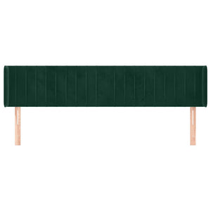 vidaXL Wingback Headboard Dark Green 183x16x78/88 cm Velvet
