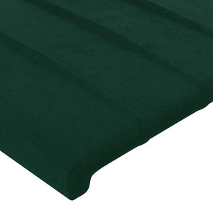 vidaXL Wingback Headboard Dark Green 183x16x78/88 cm Velvet