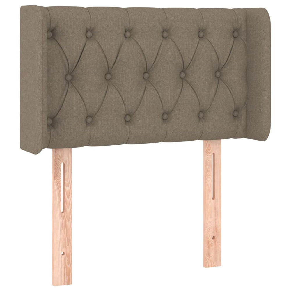 vidaXL Wingback Headboard Taupe 83x16x78/88 cm Fabric