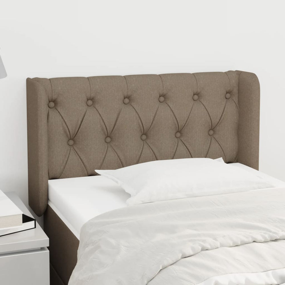 vidaXL Wingback Headboard Taupe 83x16x78/88 cm Fabric