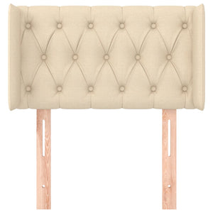 vidaXL Wingback Headboard Cream 83x16x78/88 cm Fabric
