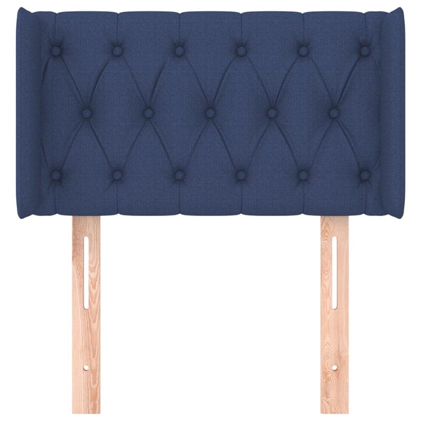 vidaXL Wingback Headboard Blue 83x16x78/88 cm Fabric