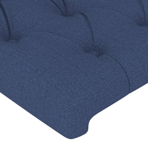 vidaXL Wingback Headboard Blue 83x16x78/88 cm Fabric
