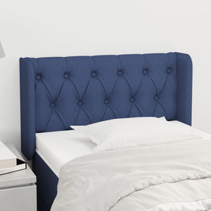 vidaXL Wingback Headboard Blue 83x16x78/88 cm Fabric