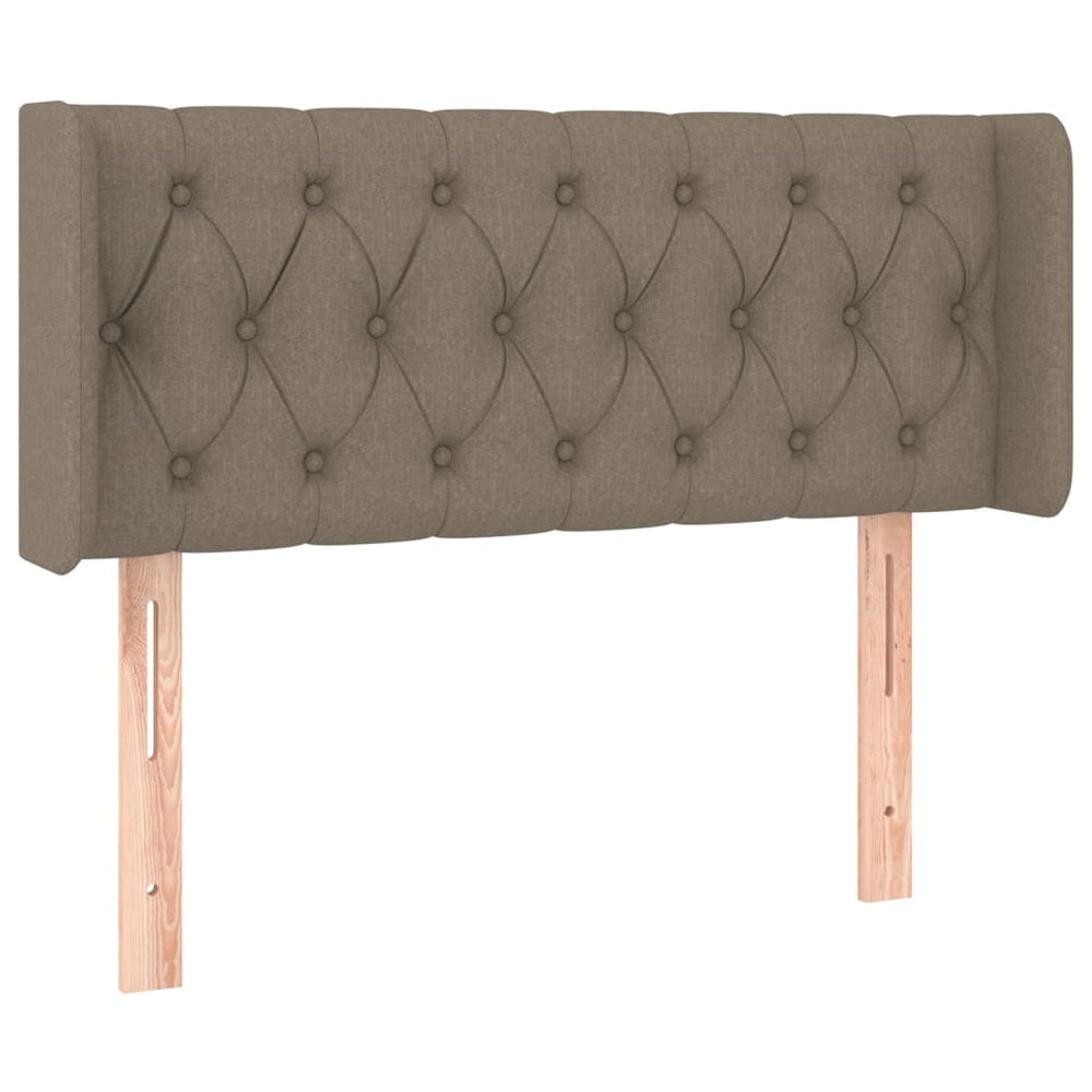 vidaXL Wingback Headboard Taupe 93x16x78/88 cm Fabric