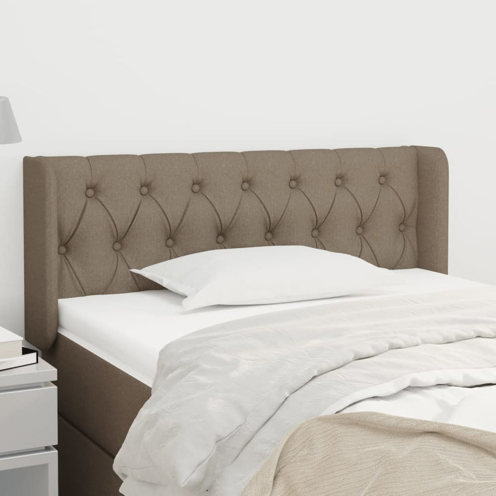 vidaXL Wingback Headboard Taupe 93x16x78/88 cm Fabric