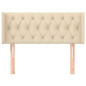 vidaXL Wingback Headboard Cream 93x16x78/88 cm Fabric