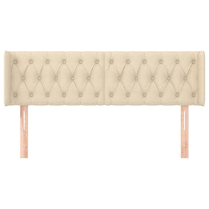 Kopfteil mit Ohren Creme 163x16x78/88 cm Stoff