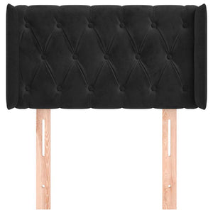 vidaXL Wingback Headboard Black 83x16x78/88 cm Velvet