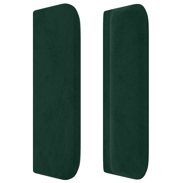 vidaXL Wingback Headboard Dark Green 83x16x78/88 cm Velvet