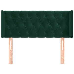 vidaXL Wingback Headboard Dark Green 93x16x78/88 cm Velvet