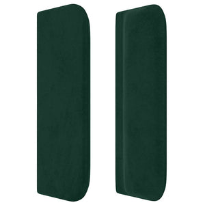 vidaXL Wingback Headboard Dark Green 93x16x78/88 cm Velvet