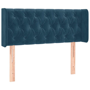 vidaXL Wingback Headboard Dark Blue 93x16x78/88 cm Velvet