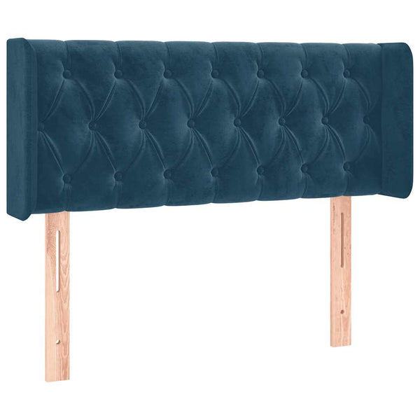 vidaXL Wingback Headboard Dark Blue 93x16x78/88 cm Velvet