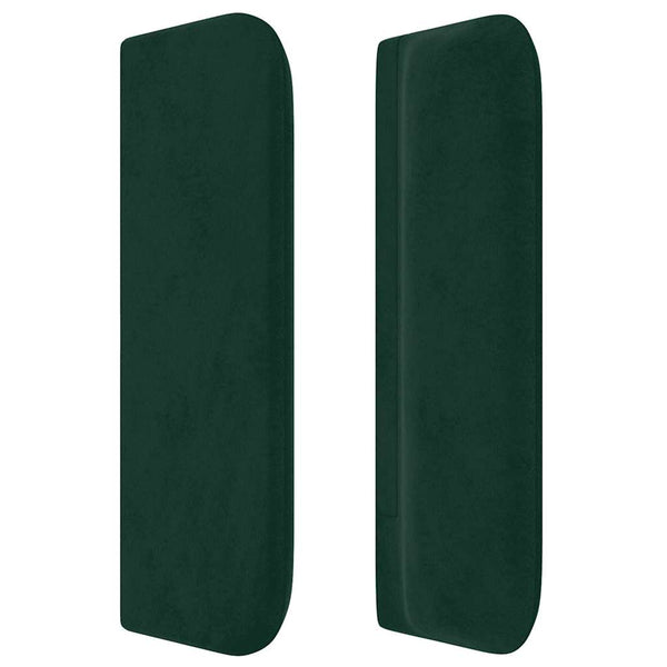 vidaXL Wingback Headboard Dark Green 103x16x78/88 cm Velvet