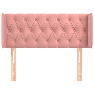 vidaXL Wingback Headboard Pink 103x16x78/88 cm Velvet