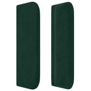 vidaXL Wingback Headboard Dark Green 147x16x78/88 cm Velvet