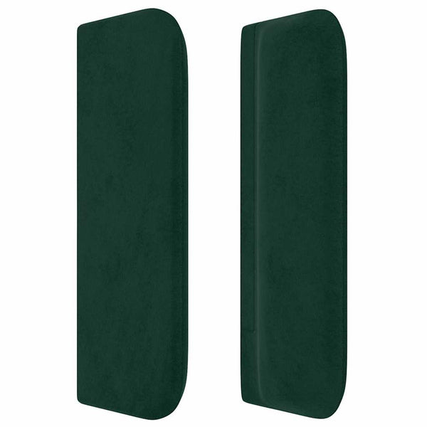 vidaXL Wingback Headboard Dark Green 163x16x78/88 cm Velvet