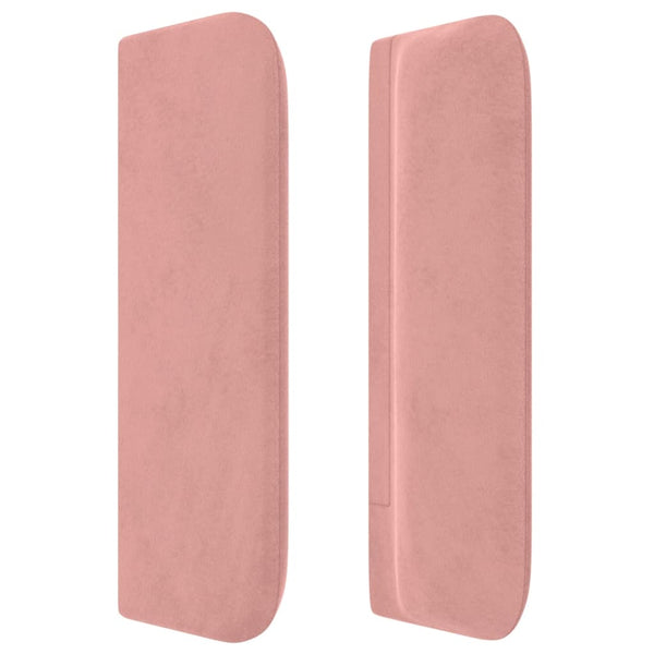 vidaXL Wingback Headboard Pink 163x16x78/88 cm Velvet