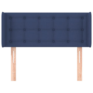 Kopfteil mit Ohren Blau 83x16x78/88 cm Stoff