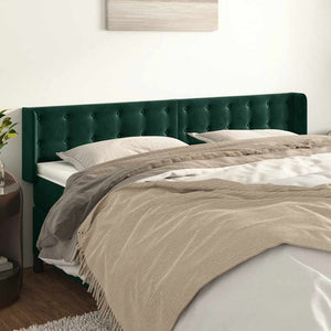 vidaXL Wingback Headboard Dark Green 183x16x78/88 cm Velvet