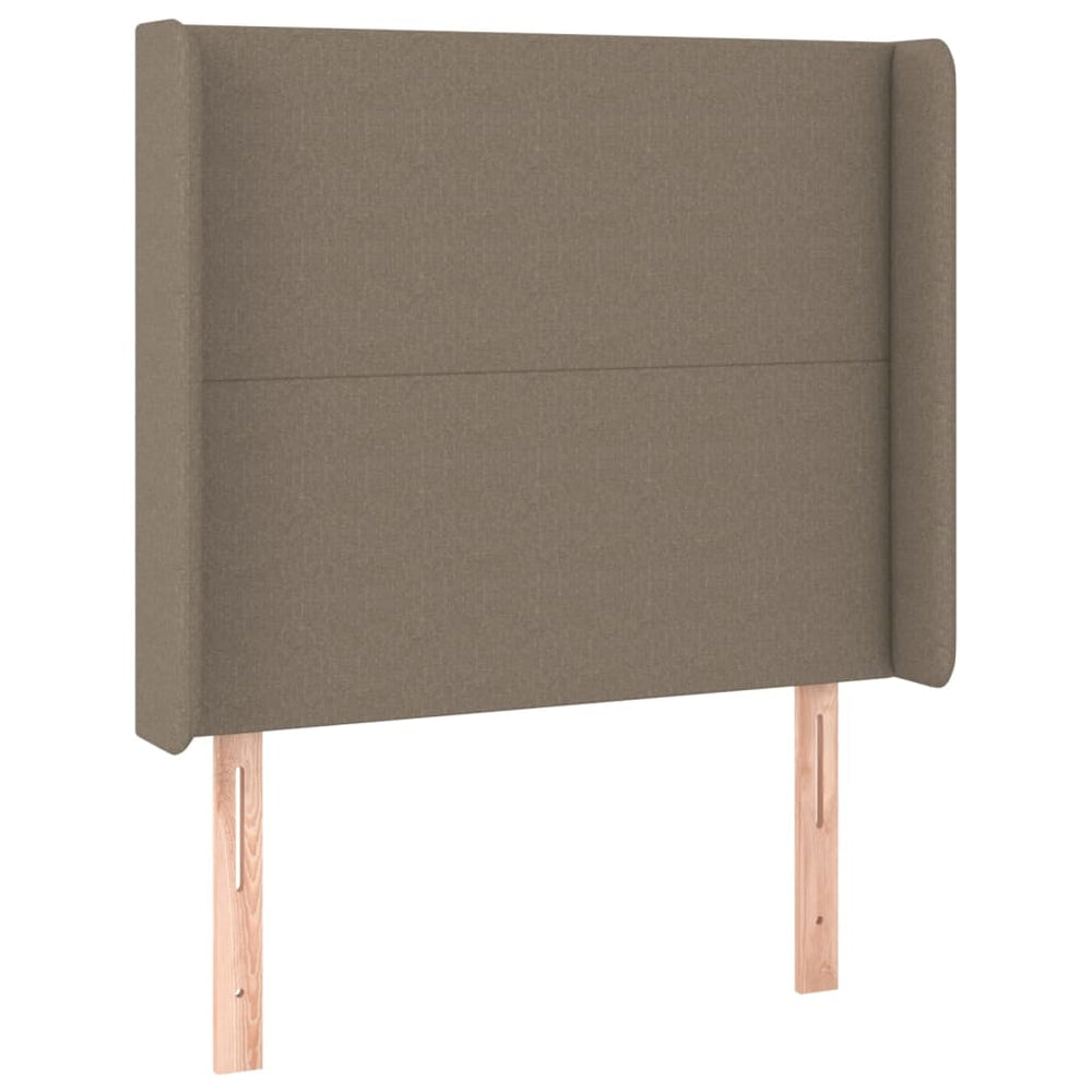 vidaXL Wingback Headboard Taupe 83x16x118/128 cm Fabric