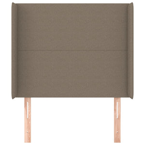 vidaXL Wingback Headboard Taupe 83x16x118/128 cm Fabric
