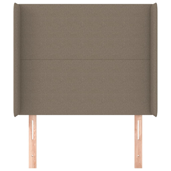 vidaXL Wingback Headboard Taupe 83x16x118/128 cm Fabric