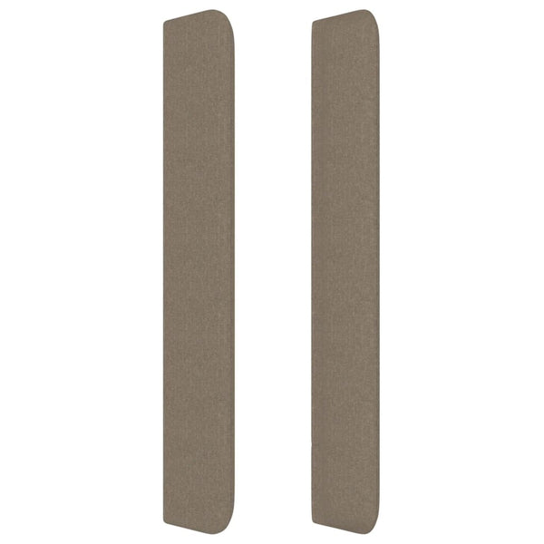 vidaXL Wingback Headboard Taupe 83x16x118/128 cm Fabric