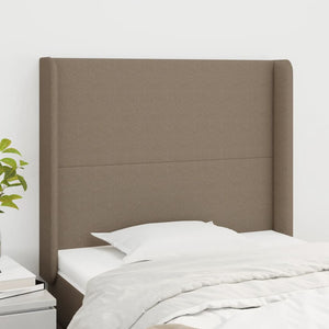 vidaXL Wingback Headboard Taupe 83x16x118/128 cm Fabric