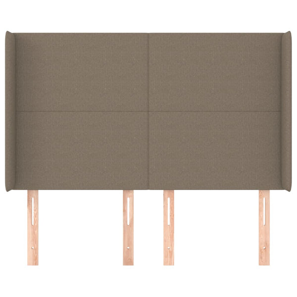 vidaXL Wingback Headboard Taupe 147x16x118/128 cm Fabric