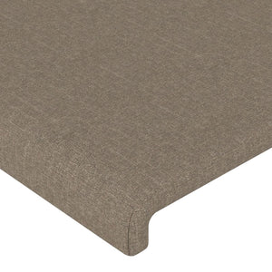 vidaXL Wingback Headboard Taupe 147x16x118/128 cm Fabric