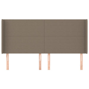vidaXL Wingback Headboard Taupe 183x16x118/128 cm Fabric