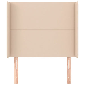 vidaXL Headboard with Wings Cappuccino Brown 83x16x118/128 cm Faux Leather