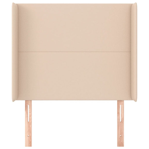 vidaXL Headboard with Wings Cappuccino Brown 83x16x118/128 cm Faux Leather