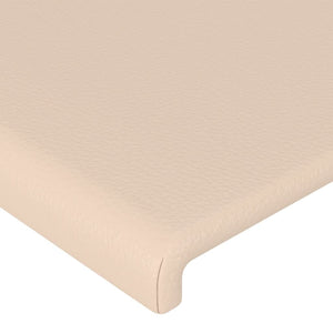 vidaXL Headboard with Wings Cappuccino Brown 83x16x118/128 cm Faux Leather