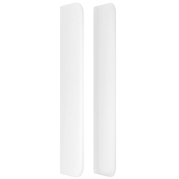 vidaXL Wingback Headboard White 93x16x118/128 cm Faux Leather