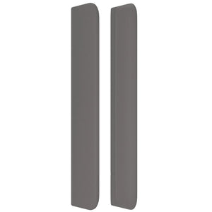 vidaXL Wingback Headboard Grey 93x16x118/128 cm Faux Leather