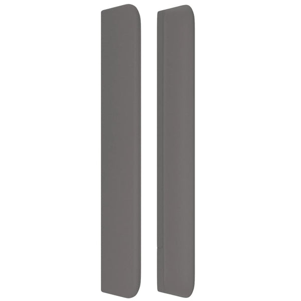 vidaXL Wingback Headboard Grey 93x16x118/128 cm Faux Leather