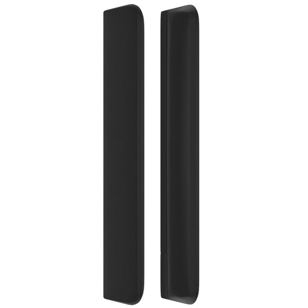 vidaXL Wingback Headboard Black 103x16x118/128 cm Faux Leather